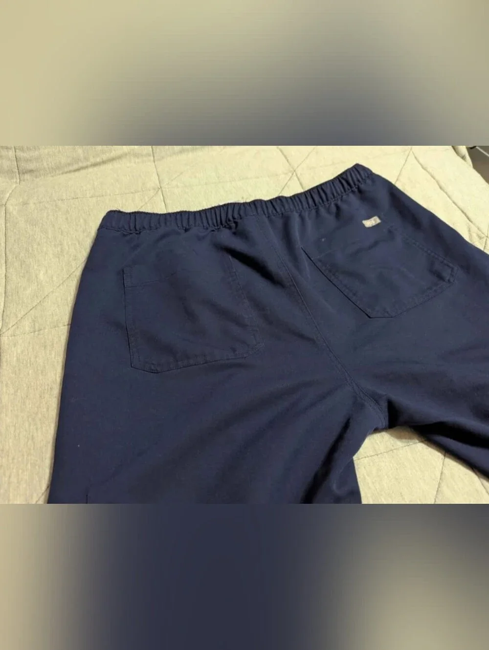 FIGS navy scrub pants, men's large